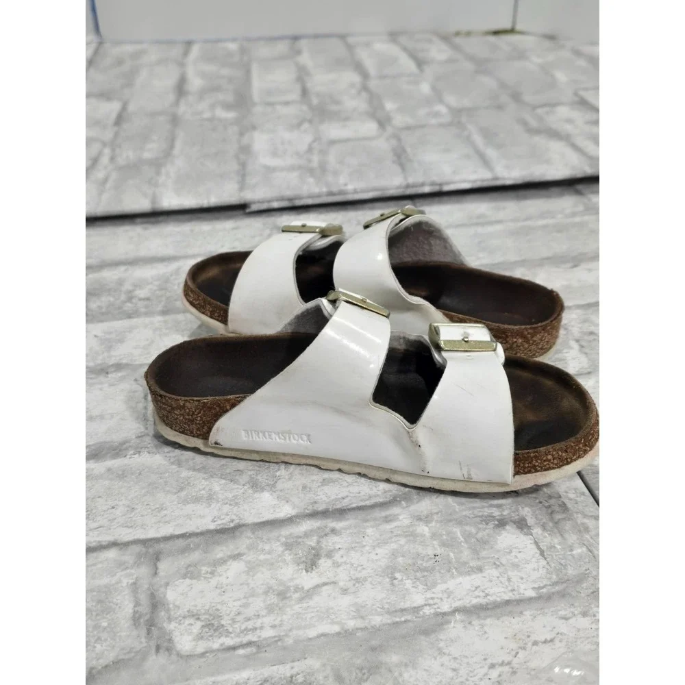 Birkenstock Kids Arizona White Sandal Size 30 (US 12 to 12.5) Double Strap White